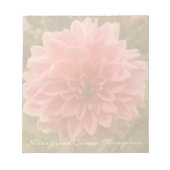 Dahlia Pink Flower Notitieblok (Voorkant)