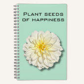 Dahlia Plant Seeds of Happiness Notitieboek (Voorkant)