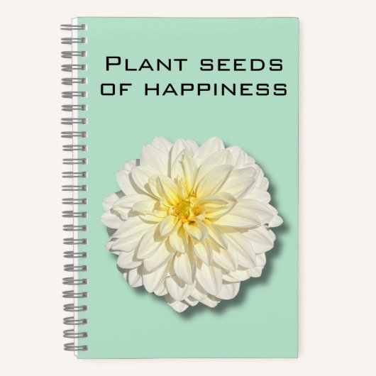 Dahlia Plant Seeds of Happiness Notitieboek (Voorkant)
