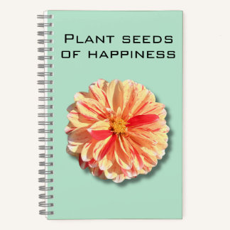 Dahlia Plant Seeds of Happiness Notitieboek