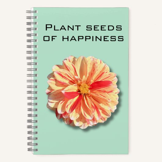 Dahlia Plant Seeds of Happiness Notitieboek (Voorkant)