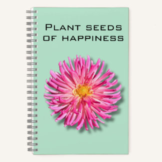 Dahlia Plant Seeds of Happiness Notitieboek