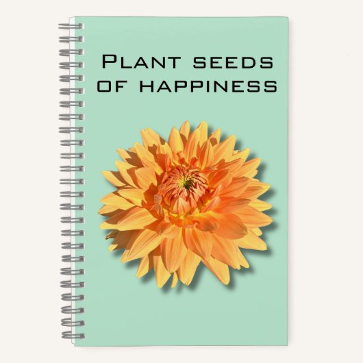 Dahlia Plant Seeds of Happiness Notitieboek (Voorkant)