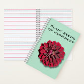 Dahlia Plant Seeds of Happiness Notitieboek (Binnen)