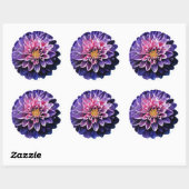 Dahlia Ronde Sticker (Vel)