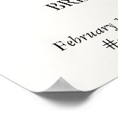 Dahlia & Roses Bruiloft Feest Welkom Bord Poster (Hoek)