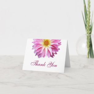 Dahlia Roze Bloem Bloemige Dankkaartjes Bedankkaart