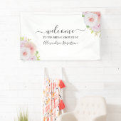 Dahlia & Rozen Bridal Weddenschap Shower Welkom Spandoek (Insitu)