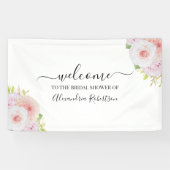 Dahlia & Rozen Bridal Weddenschap Shower Welkom Spandoek (Horizontaal)