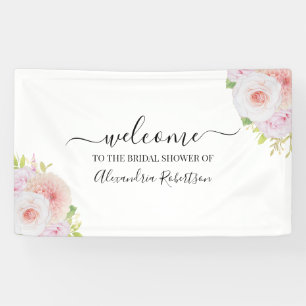 Dahlia & Rozen Bridal Weddenschap Shower Welkom Spandoek