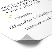 Dahlia & Rozen Mimosa Bar Vrijgezellenfeest Sign. Poster (Hoek)