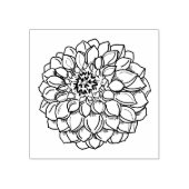 Dahlia rubberstempel (Afrduk)