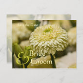 Dahlia · Save the Date Briefkaart (Voorkant / Achterkant)