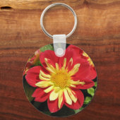Dahlia Scarlet Sleutelhanger (Voorkant)