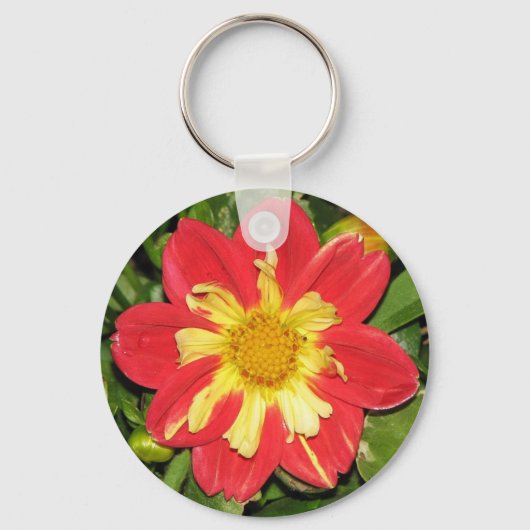 Dahlia Scarlet Sleutelhanger (Voorkant)