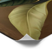 Dahlia Schilderij: bloesem in klassieke stijl Poster (Hoek)