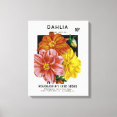 Dahlia Seed Packet Canvas Afdruk (Voorkant)