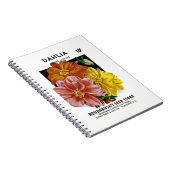 Dahlia Seed Packet Notitieboek (Rechterzijde)