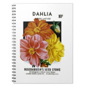 Dahlia Seed Packet Notitieboek (Voorkant)