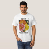 Dahlia  Seed Packet T-shirt (Voorkant volledig)