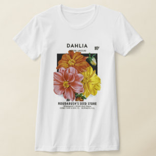 Dahlia Seed Packet T-shirt