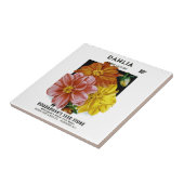 Dahlia Seed Packet Tegeltje (Zijkant)