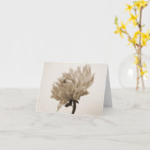 dahlia sepia druk kaart (Gele Bloem)