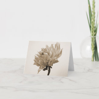 dahlia sepia druk kaart