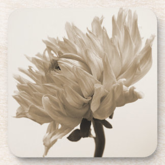dahlia sepia print bier onderzetter