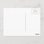 Dahlia (sinaasappel) briefkaart (Achterkant)