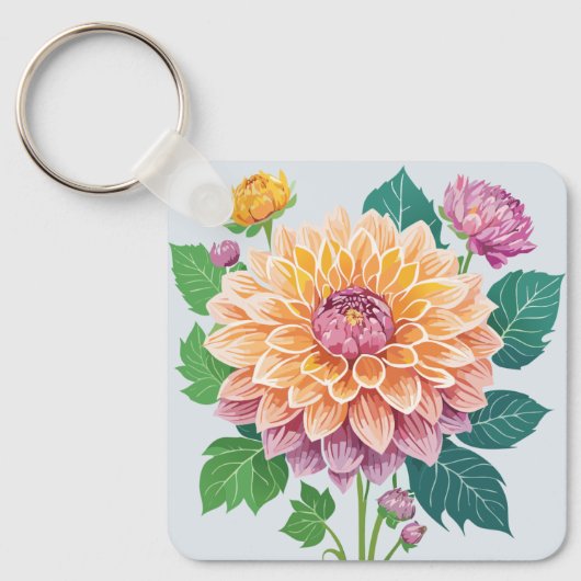 Dahlia Sleutelhanger (Voorkant)