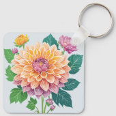 Dahlia Sleutelhanger (Achterkant)