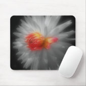 Dahlia Sluiten Vloerzwart Witte Mousepad Muismat (Met muis)