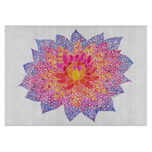 Dahlia Square snijplank (Voorkant)