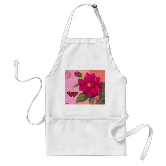  dahlia standaard schort (Voorkant)