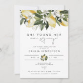 DAHLIA Summer Lemon Main Squeeze Vrijgezellenfeest Kaart (Voorkant)