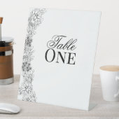 Dahlia-tabelnummers Reclamebord Met Voetstuk (Insitu)