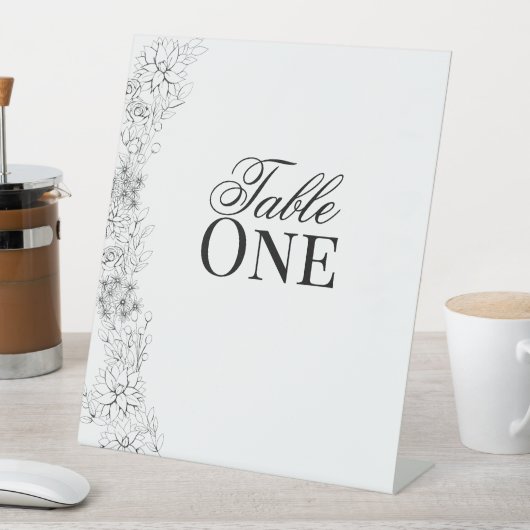 Dahlia-tabelnummers Reclamebord Met Voetstuk (Insitu)