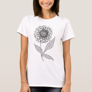 Dahlia tekening Shirt