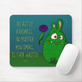 Dahlia the Monster w/quote, mousepad Muismat (Met muis)