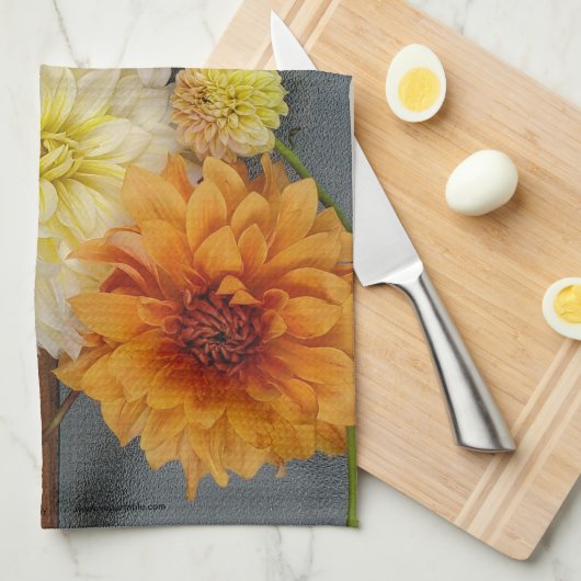 Dahlia theedoek (Quarter Fold)