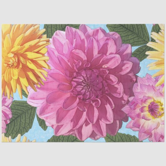 Dahlia Tissue of Decoupage Papier (Voorkant)