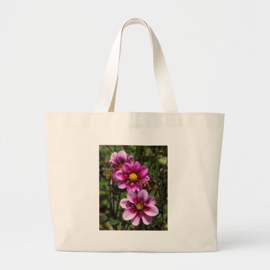 Dahlia Trio Grote Tote Bag (Voorkant)