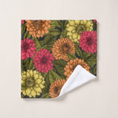Dahlia tuin bad handdoek (Wasdoekje)