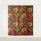 Dahlia tuin wandkleed (Voorkant)