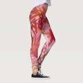 Dahlia Tuinbloemen Abstract Patroon Leggings (Rechts)