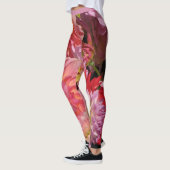 Dahlia Tuinbloemen Abstract Patroon Leggings (Links)