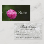 Dahlia Visitekaartje (Voorkant / Achterkant)