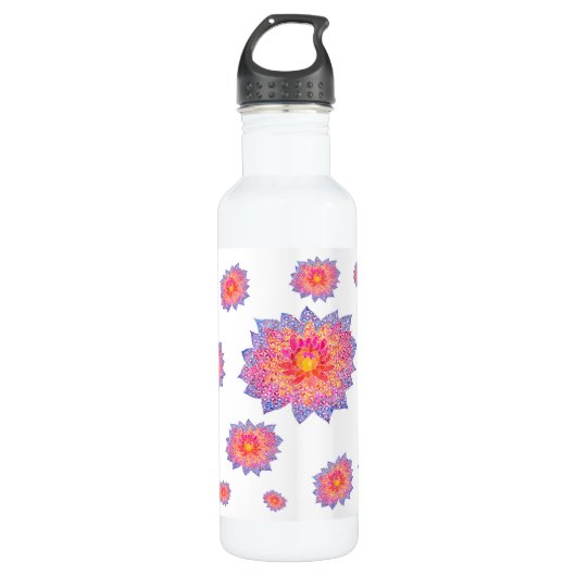 Dahlia Water Fles, Roestvrij staal, 24 oz Waterfles (Voorkant)