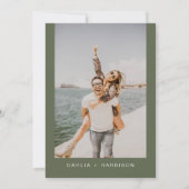 DAHLIA Waterverf Lemon Floral Engagement Party Kaart (Achterkant)